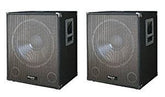 2 caissons de basses actifs Ibiza Sound 15" 800 W